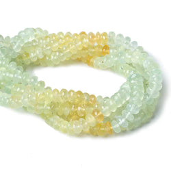 7.5mm Multi Color Prehnite faceted rondelle beads 13 inch 78 pieces (ONLINE ORDER ONLY)