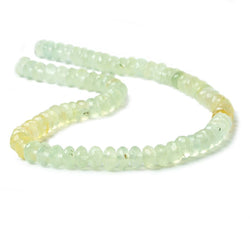 7.5mm Multi Color Prehnite faceted rondelle beads 13 inch 78 pieces (ONLINE ORDER ONLY)