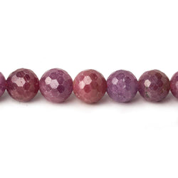 7.5mm Multi Color Sapphire and Ruby Faceted Round Beads 51 pieces 15.5 inch (ONLINE ORDER ONLY)