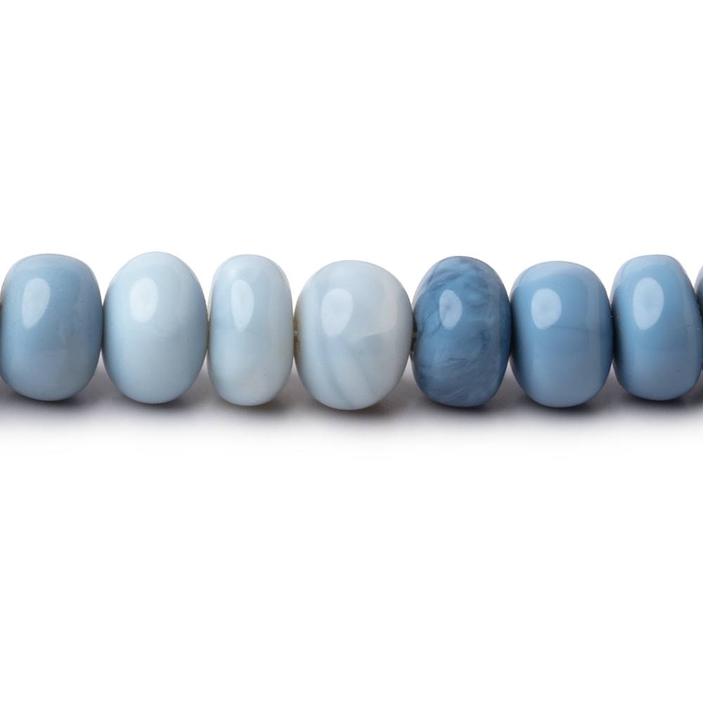 7.5mm Owyhee Blue Opal Plain Rondelle Beads 16 inch 76 pieces (ONLINE ORDER ONLY)