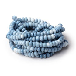 7.5mm Owyhee Blue Opal Plain Rondelle Beads 16 inch 76 pieces (ONLINE ORDER ONLY)