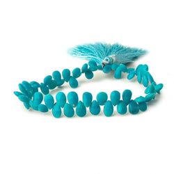 7.5x4.5-9x6mm Sleeping Beauty Turquoise Faceted Pear Beads 8.5 inch 62 pieces (ONLINE ORDER ONLY)