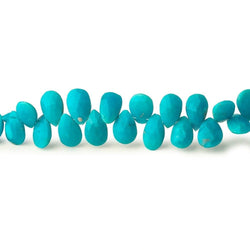 7.5x4.5-9x6mm Sleeping Beauty Turquoise Faceted Pear Beads 8.5 inch 62 pieces (ONLINE ORDER ONLY)