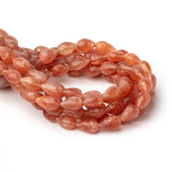 7.5x5-10x6mm Sunstone Straight Drill Tear Drop 7.25 inch 18 Beads (ONLINE ORDER ONLY)