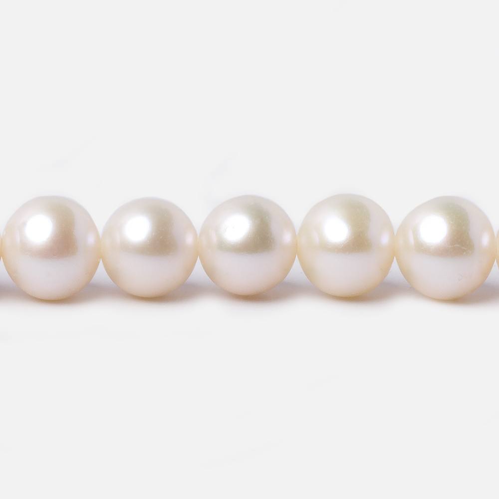 7.5x6-9x6.5mm Cream Off Round Freshwater Pearls 16 inch 56 pieces (ONLINE ORDER ONLY)