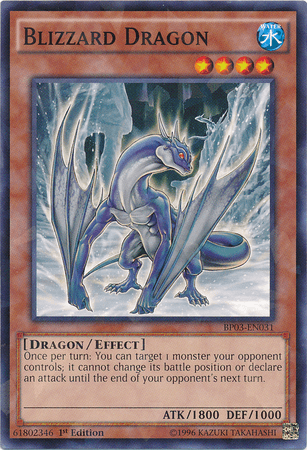 Blizzard Dragon [BP03-EN031] Shatterfoil Rare (ONLINE ORDER ONLY)