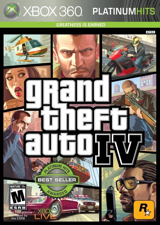 Grand Theft Auto IV (Platinum Hits) (Xbox 360) (ONLINE ORDER ONLY)