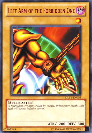 Left Arm of the Forbidden One (Red) [DL11-EN005] Rare (ONLINE ORDER ONLY)