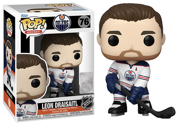 Leon Draisaitl (White Away Jersey, Edmonton Oilers, NHL) 76 (Online Order Only)