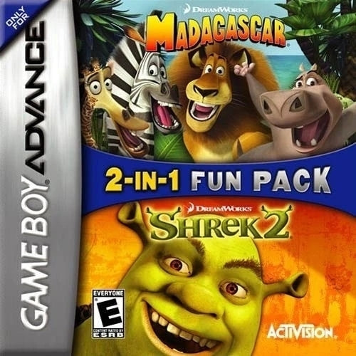 2-In-1 Fun Pack: Madagascar + Shrek 2 (Gameboy Advance) (Online Order Only)