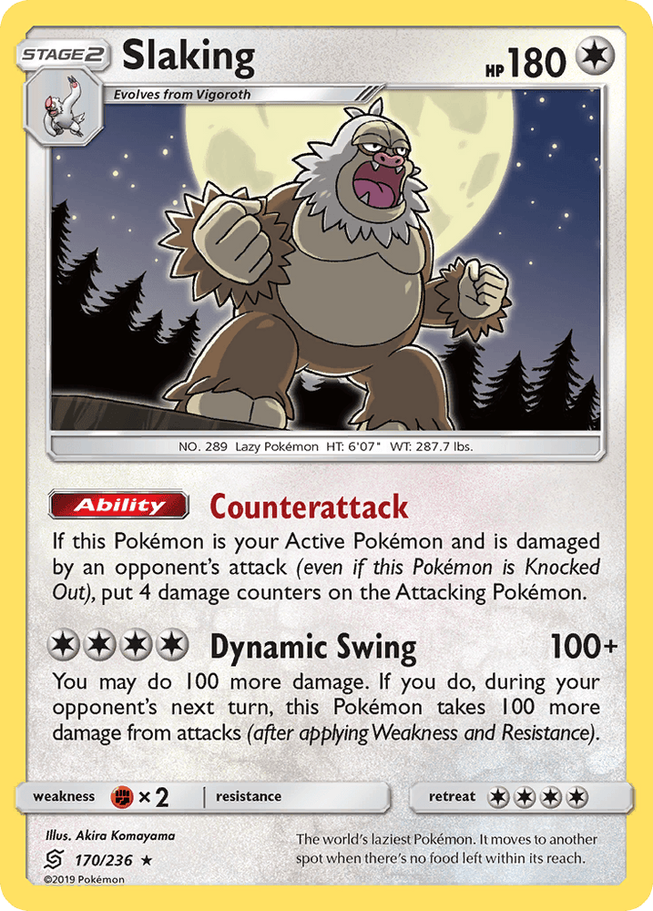 Slaking (170/236) [Sun & Moon: Unified Minds] (Online Only)