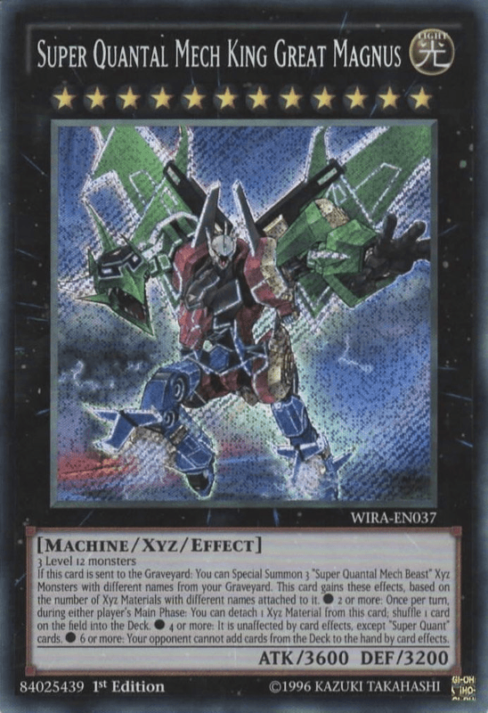 Super Quantal Mech King Great Magnus [WIRA-EN037] Secret Rare (ONLINE ORDER ONLY)