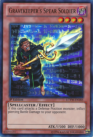 Gravekeeper's Spear Soldier [LCYW-EN185] Ultra Rare (ONLINE ORDER ONLY)