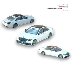 Rhino Model AMG S63 S Class W222 Matte Silver 1:64