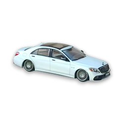 Rhino Model AMG S63 S Class W222 Matte Silver 1:64