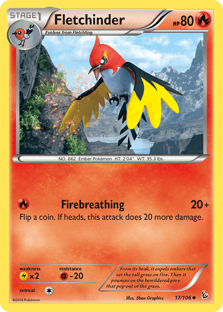 Fletchinder (17/106) [XY: Flashfire] (Online Only)