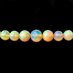 4-7mm Golden Ethiopian Opal faceted round beads 16 inch 105 pieces (ONLINE ORDER ONLY)