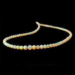 4-7mm Golden Ethiopian Opal faceted round beads 16 inch 105 pieces (ONLINE ORDER ONLY)