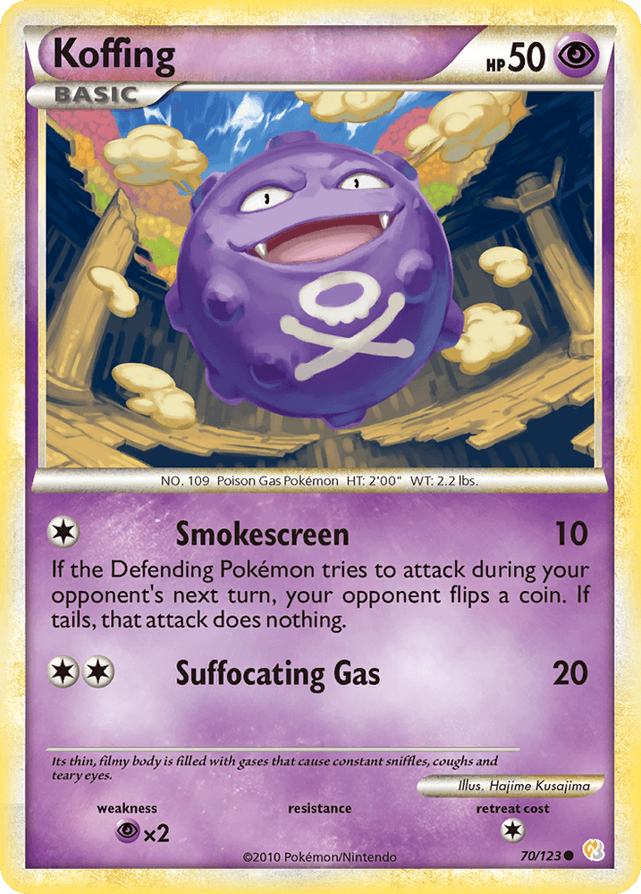 Koffing (70/123) [HeartGold & SoulSilver: Base Set] (Online Only)