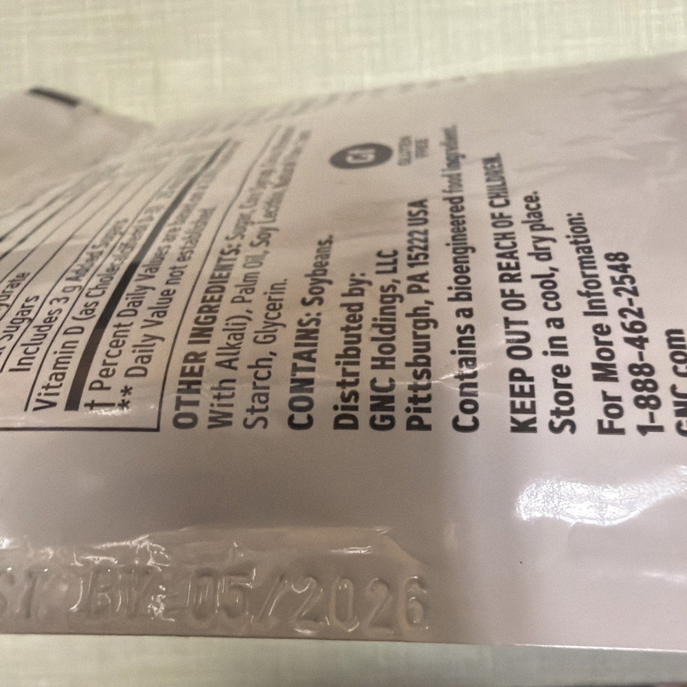 GNC Vitamin D-3 Soft Chews 1000IU - Chocolate (ONLINE ORDER ONLY)