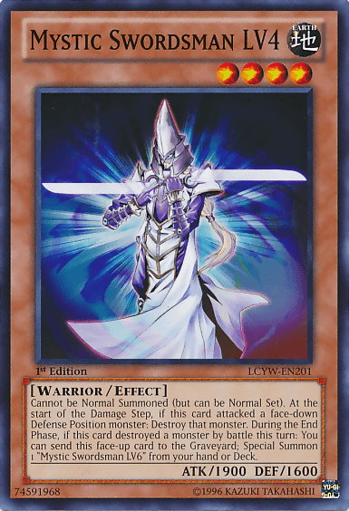 Mystic Swordsman LV4 [LCYW-EN201] Common (ONLINE ORDER ONLY)