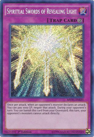 Spiritual Swords of Revealing Light [MVP1-ENS31] Secret Rare (ONLINE ORDER ONLY)