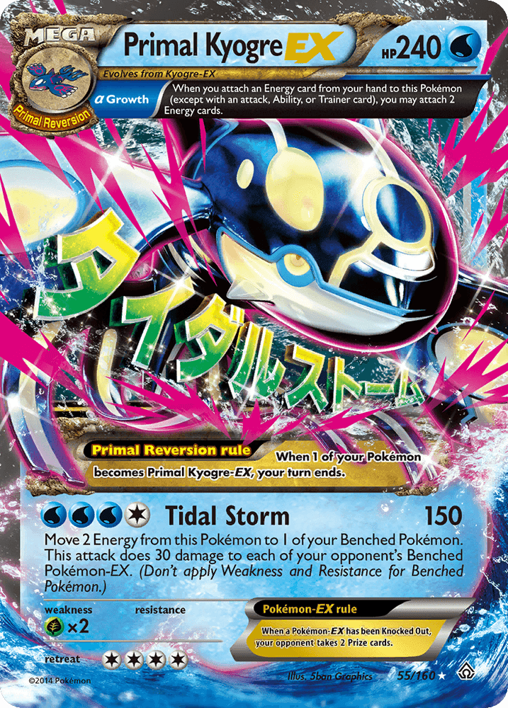Primal Kyogre EX (55/160) [XY: Primal Clash] (Online Only)