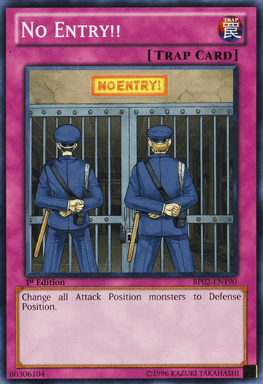 No Entry!! [BP02-EN190] Mosaic Rare (ONLINE ORDER ONLY)