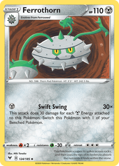 Ferrothorn (124/185) [Sword & Shield: Vivid Voltage] (Online Only)