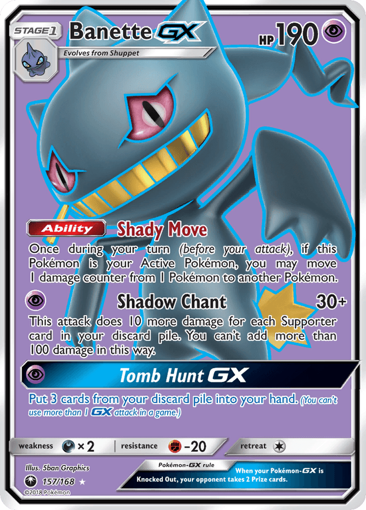 Banette GX (157/168) [Sun & Moon: Celestial Storm] (Online Only)