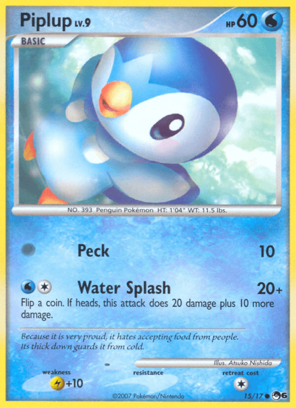 Piplup (15/17) [POP Series 6] (Online Only)