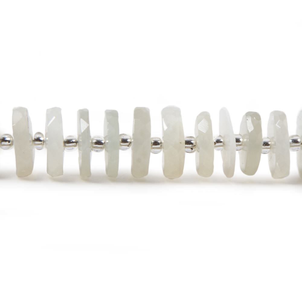 7.8-8.5mm Sage Green Moonstone faceted heshi beads 16 inch 88 pieces (ONLINE ORDER ONLY)