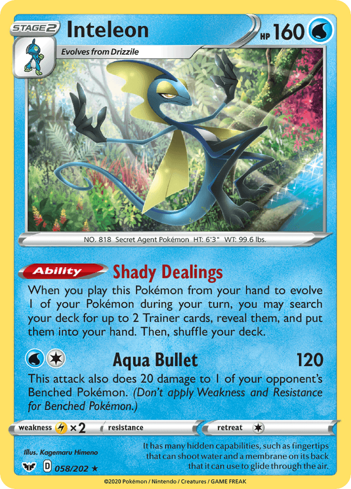 Inteleon (058/202) [Sword & Shield: Base Set] (Online Only)