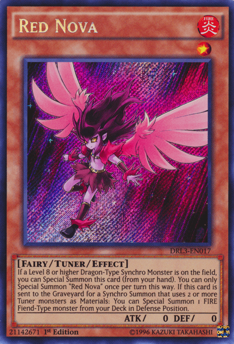 Red Nova [DRL3-EN017] Secret Rare (ONLINE ORDER ONLY)