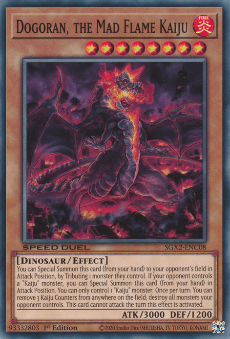 Dogoran, the Mad Flame Kaiju [SGX2-ENC08] Common (ONLINE ORDER ONLY)