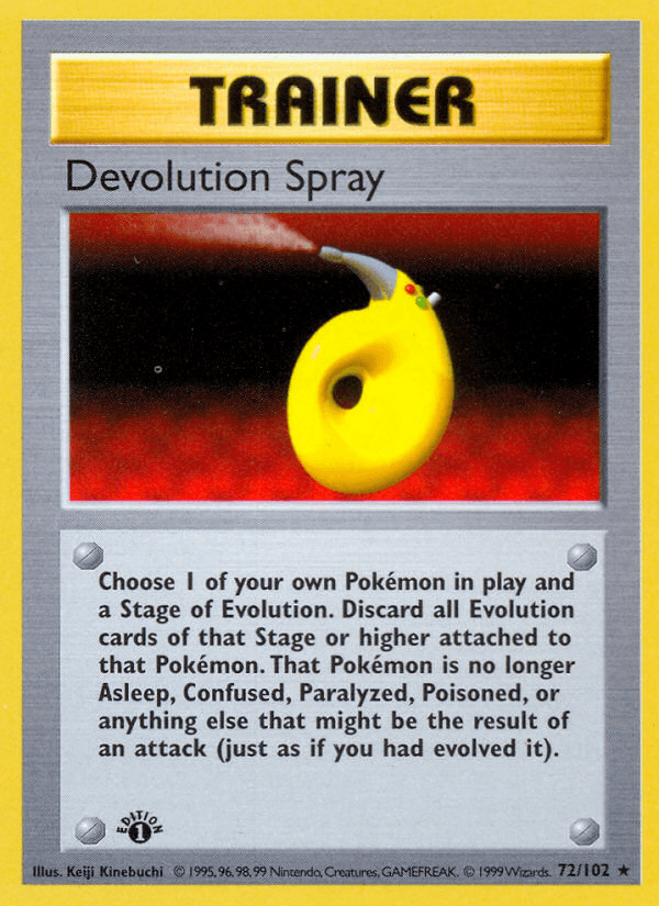 Devolution Spray (72/102) (Shadowless) [Base Set 1st Edition] (Online Only)
