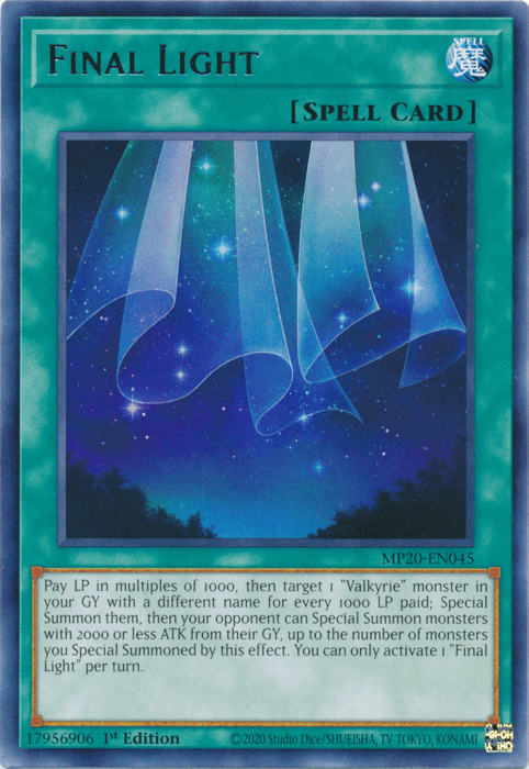 Final Light [MP20-EN045] Rare (ONLINE ORDER ONLY)