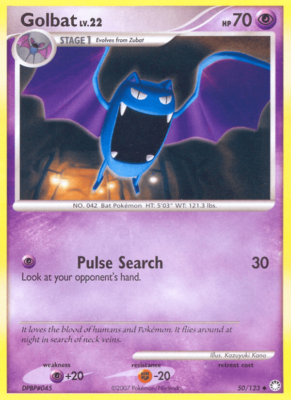 Golbat (50/123) [Diamond & Pearl: Mysterious Treasures] (Online Only)