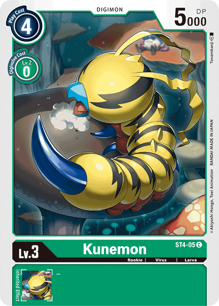 Kunemon [ST4-05] [Starter Deck: Giga Green] (ONLINE ORDER ONLY)