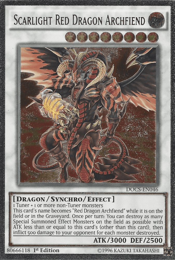 Scarlight Red Dragon Archfiend (UTR) [DOCS-EN046] Ultimate Rare (ONLINE ORDER ONLY)