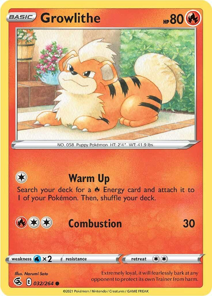 Growlithe (032/264) [Sword & Shield: Fusion Strike] (Online Only)