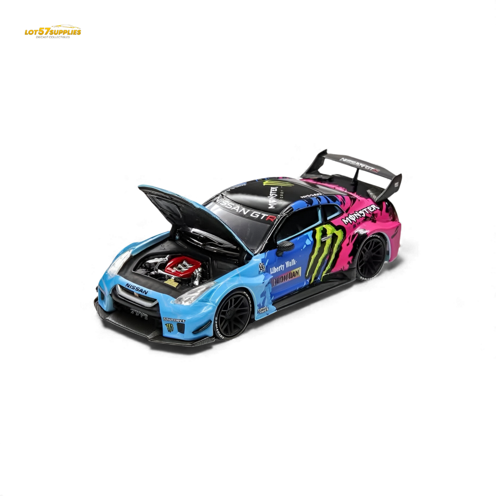 (Pre-Order) Demon King Auto GT-R R35 LBWK Wide-Body - Monster Livery 1:64 (ONLINE ORDER ONLY)