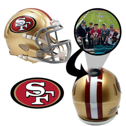 San Francisco 49ers NFL Mini Helmet - Picture Inside (Online Order Only) (ONLINE ORDER ONLY)