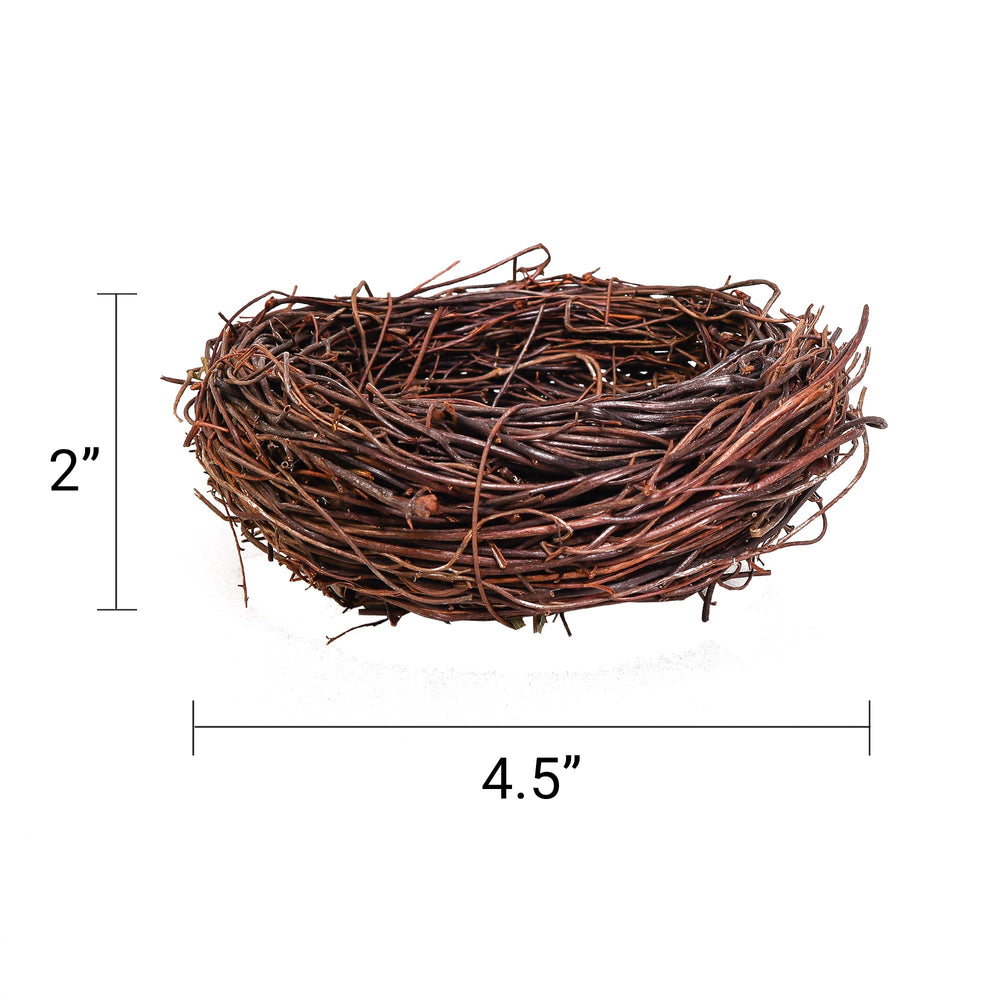 Handmade Bird Nest with Realistic Eggs — Natural Decor or Companion for Hand-Carved Bird Figures (ONLINE ORDER ONLY)