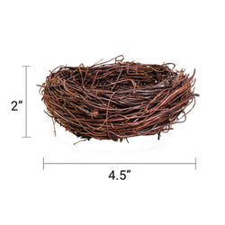 Handmade Bird Nest with Realistic Eggs — Natural Decor or Companion for Hand-Carved Bird Figures (ONLINE ORDER ONLY)