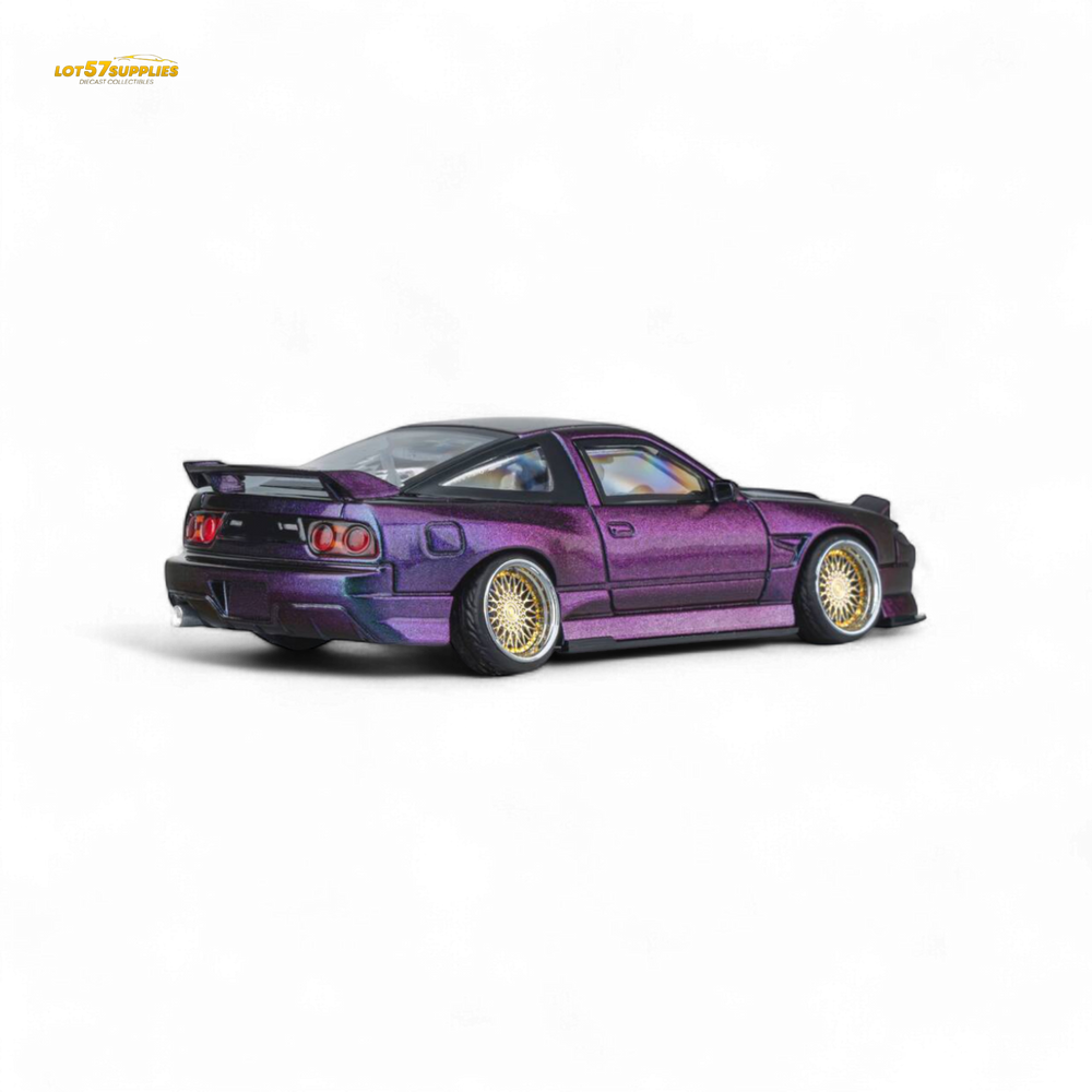 MicroTurbo Custom 180SX Spirit Rei - Purple Chameleon GMHS 2025 Special Edition 1:64 (ONLINE ORDER ONLY)