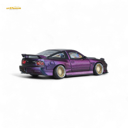 MicroTurbo Custom 180SX Spirit Rei - Purple Chameleon GMHS 2025 Special Edition 1:64 (ONLINE ORDER ONLY)