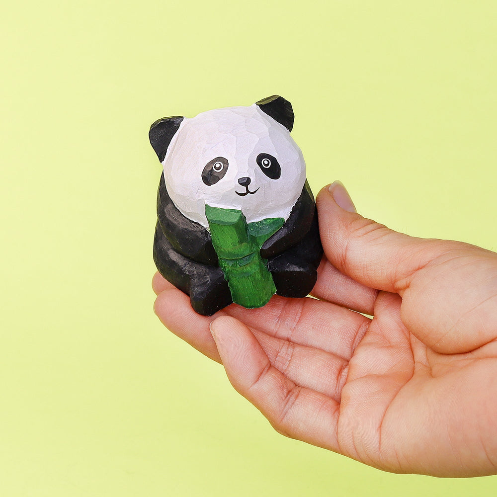 Paint Your Own Wooden Panda Kit – Hand-Carved DIY Painting Craft with Accessories, Cute Decor for Panda Lovers (ONLINE ORDER ONLY)