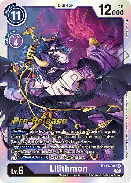 Lilithmon [BT11-087] [Dimensional Phase Pre-Release Promos] (ONLINE ORDER ONLY)