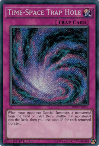 Time-Space Trap Hole [DUEA-EN079] Secret Rare (ONLINE ORDER ONLY)